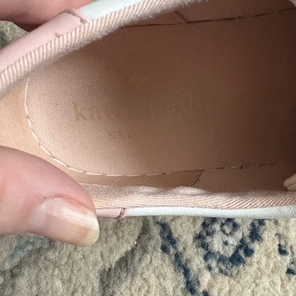 Kate Spade Women's Fez Sneakers in White and Pink - Picture 4 of 14